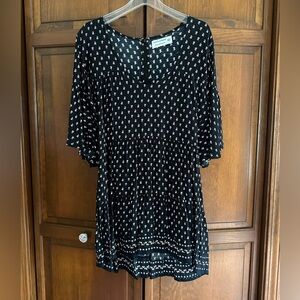 Faithfull The Brand x Anthropologie Printed Dress, Black